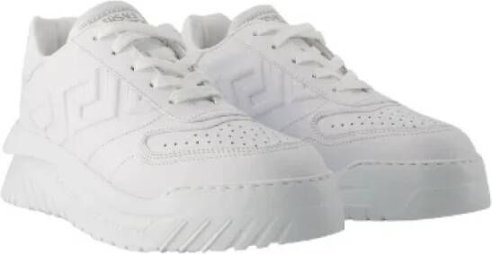 Versace Leather sneakers White Heren
