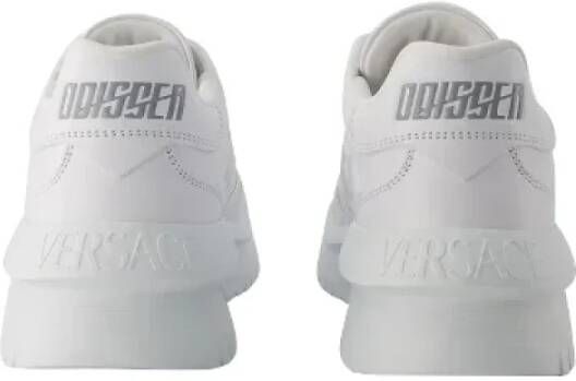 Versace Leather sneakers White Heren