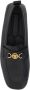 Versace Leren Driver Loafers met Metallic Detail Black Heren - Thumbnail 4