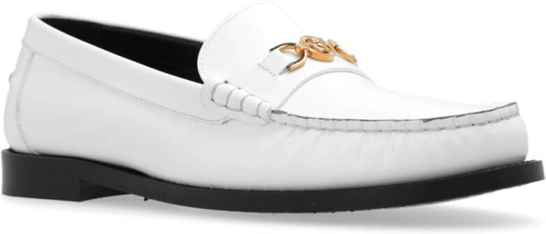 Versace Leren loafers White Dames