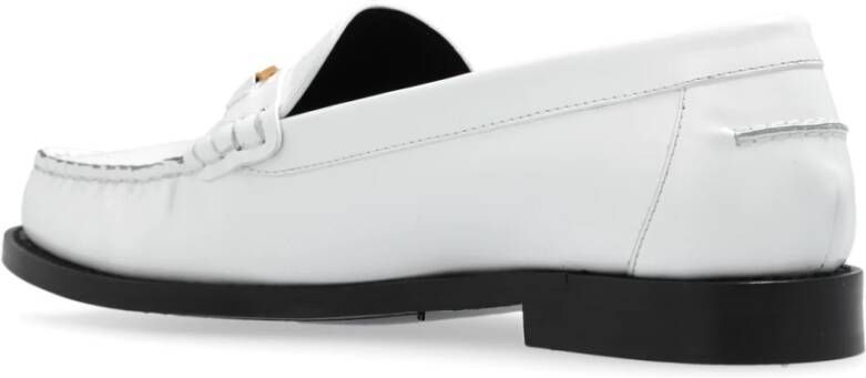 Versace Leren loafers White Dames