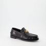 Versace Medusa Plaque Zwarte Kalfleren Mocassins Black Heren - Thumbnail 22