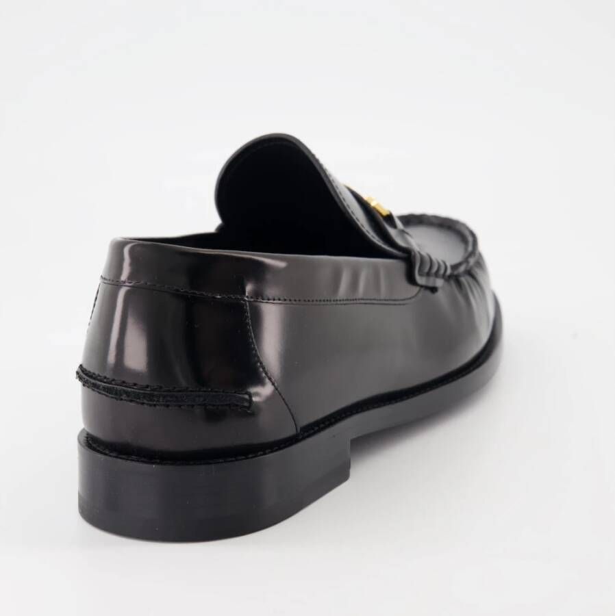 Versace Leren Medusa 95 Loafers Black Heren