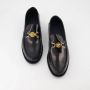 Versace Medusa Plaque Zwarte Kalfleren Mocassins Black Heren - Thumbnail 12