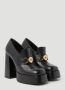 Versace Medusa Vierkanteeus Leren Pumps Black Dames - Thumbnail 7