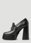 Versace Zwarte Mocassins met Hak en Plateau Black Dames - Thumbnail 8