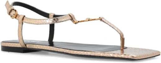 Versace Leren sandalen Yellow Dames