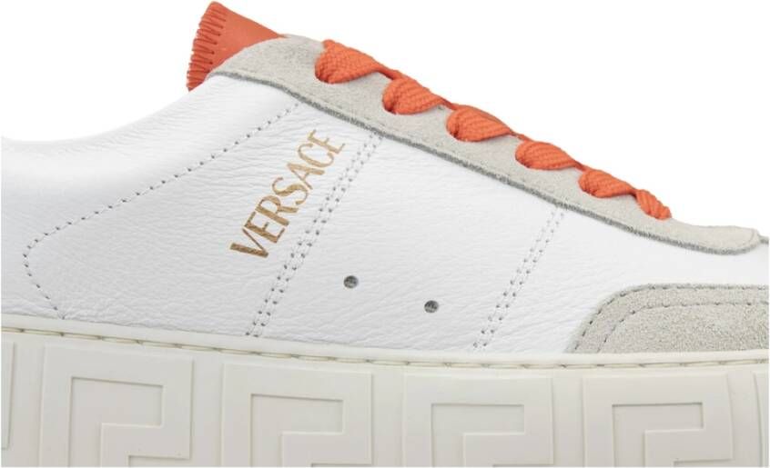 Versace Leren Vetersneakers voor Vrouwen