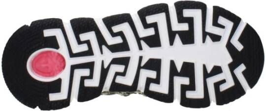 Versace Logo Detail Stoffen Sneakers met Rubberen Zool