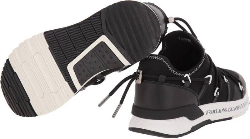 Versace Logo Top White Sneakers Black Heren