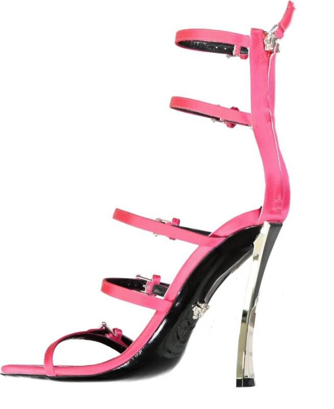 Versace Luxe Roze Pin-Point Sandalen Pink Dames