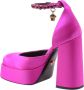 Versace Luxe Roze Satijnen Dcolleté Schoenen Pink Dames - Thumbnail 3