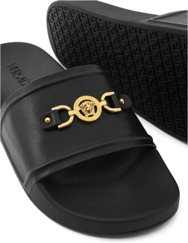 Versace Medusa `95 Leren Slippers