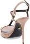 Versace Medusa 95 Patentleren Sandalen Beige Dames - Thumbnail 2