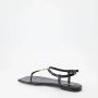 Versace Zwarte Sandalen met Slangenprint Leer Black Dames - Thumbnail 5