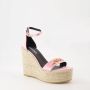 Versace Verfraaide sleehak sandalen Pink Dames - Thumbnail 8