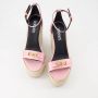 Versace Verfraaide sleehak sandalen Pink Dames - Thumbnail 12