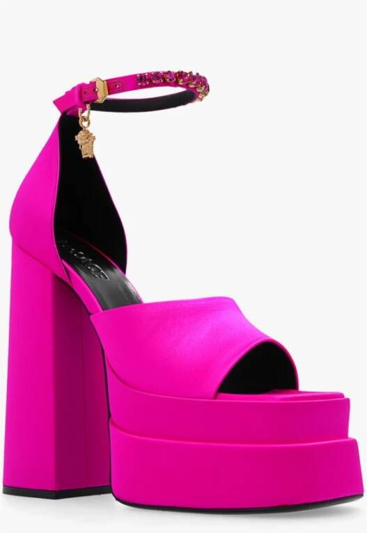 Versace Medusa Aevitas platform sandalen Roze Dames