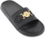 Versace Goudkleurige Medusa Open Teen Slides Zwart Heren - Thumbnail 13