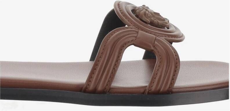 Versace Medusa Low Sandalen `95 Bruin Leer