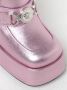 Versace Metallic Leren Plateauhakken - Thumbnail 2