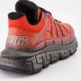 Versace Rode lage sneakers met Trigreca-print Red Heren - Thumbnail 12