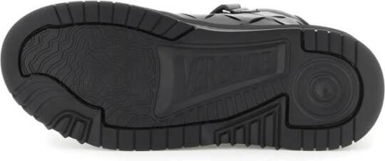 Versace Leren Sneakers met Lasersnijwerk White Heren