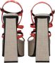 Versace Oranje Lakleren Hoge Hak Sandalen - Thumbnail 2