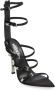 Versace Point-Points Sandalen met Zijde Details Black Dames - Thumbnail 5