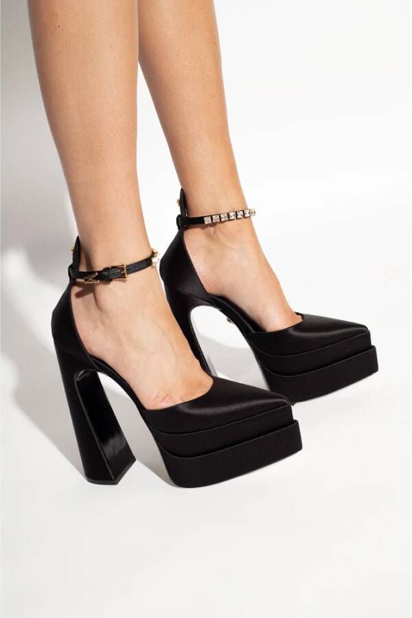 Versace Pumps & high heels Aevitas' Black Pumps With Medusa Charm And Platfor in zwart - Foto 15