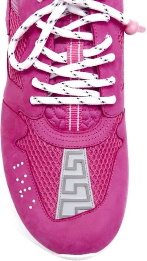 Versace Pre-owned Fabric sneakers Pink Dames