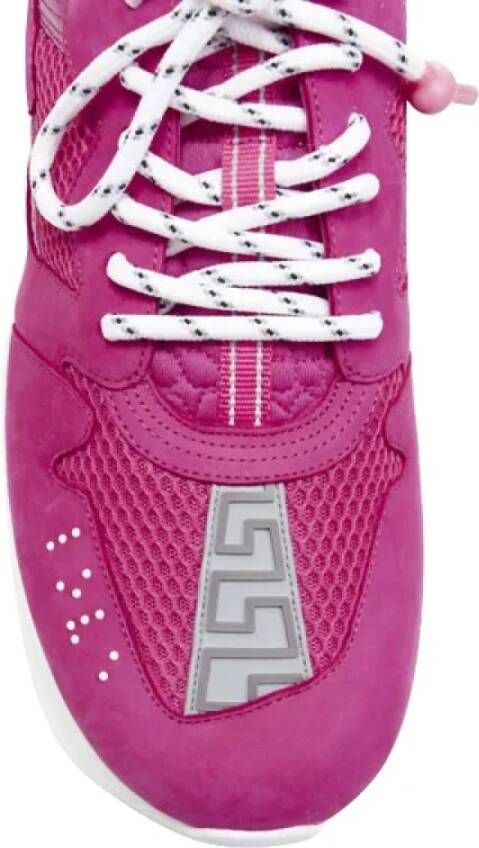 Versace Pre-owned Fabric sneakers Pink Dames