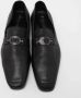 Versace Pre-owned Leather flats Black Dames - Thumbnail 3
