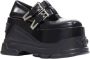 Versace Pre-owned Leather flats Black Dames - Thumbnail 2
