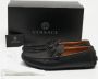 Versace Pre-owned Leather flats Black Heren - Thumbnail 9