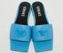 Versace Pre-owned Leather flats Blue Dames - Thumbnail 3