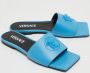 Versace Pre-owned Leather flats Blue Dames - Thumbnail 4