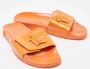 Versace Pre-owned Leather flats Orange Dames - Thumbnail 4