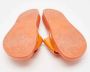 Versace Pre-owned Leather flats Orange Dames - Thumbnail 6