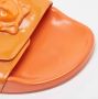 Versace Pre-owned Leather flats Orange Dames - Thumbnail 8