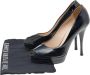 Versace Pre-owned Leather heels Black Dames - Thumbnail 7