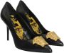 Versace Pre-owned Leather heels Black Dames - Thumbnail 2