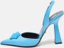 Versace Pre-owned Leather heels Blue Dames - Thumbnail 2