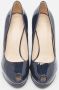 Versace Pre-owned Leather heels Blue Dames - Thumbnail 3