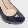 Versace Pre-owned Leather heels Blue Dames - Thumbnail 8