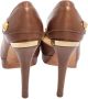 Versace Pre-owned Leather heels Brown Dames - Thumbnail 4