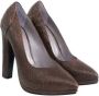 Versace Pre-owned Leather heels Brown Dames - Thumbnail 2