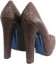 Versace Pre-owned Leather heels Brown Dames - Thumbnail 4