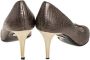 Versace Pre-owned Leather heels Gray Dames - Thumbnail 4