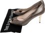 Versace Pre-owned Leather heels Gray Dames - Thumbnail 7